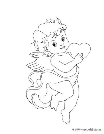 Print page cupid easy love drawings angel coloring pages cupid drawing
