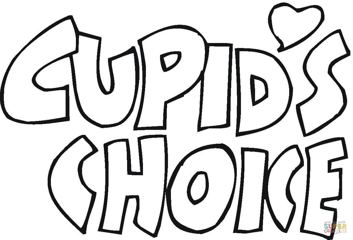 Cupids choice coloring page free printable coloring pages