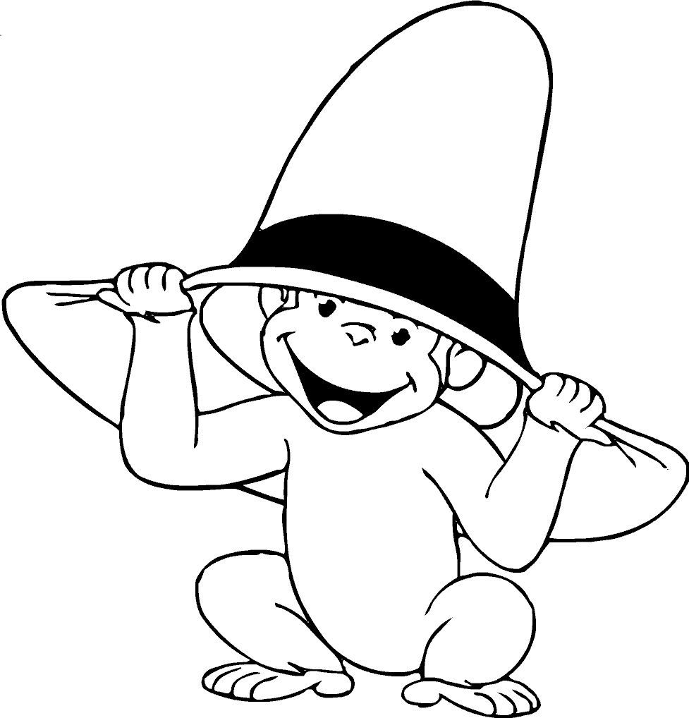 Curious george clip art curious george coloring pages monkey coloring pages bunny coloring pages