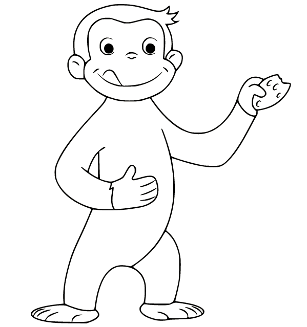 Curious george coloring pages printable for free download