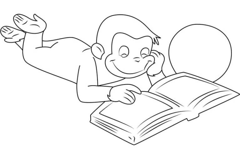 Curious george coloring pages