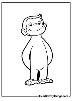 Curious george coloring pages
