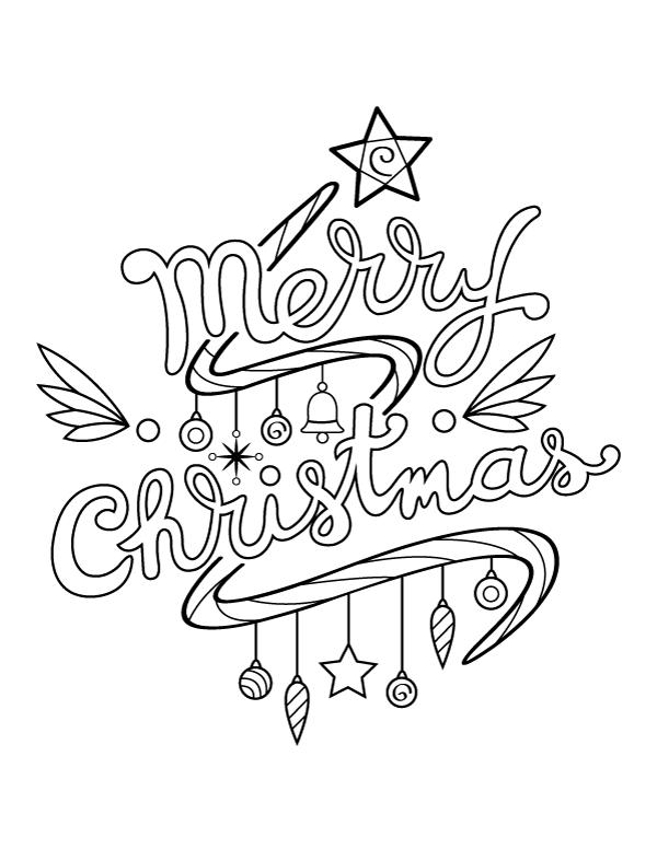 Printable cursive merry christmas coloring page merry christmas coloring pages free christmas coloring pages merry christmas drawing