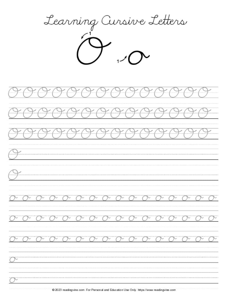 Cursive writing