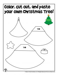 Preschool christmas cut paste worksheets woo jr kids activities childrens publishing
