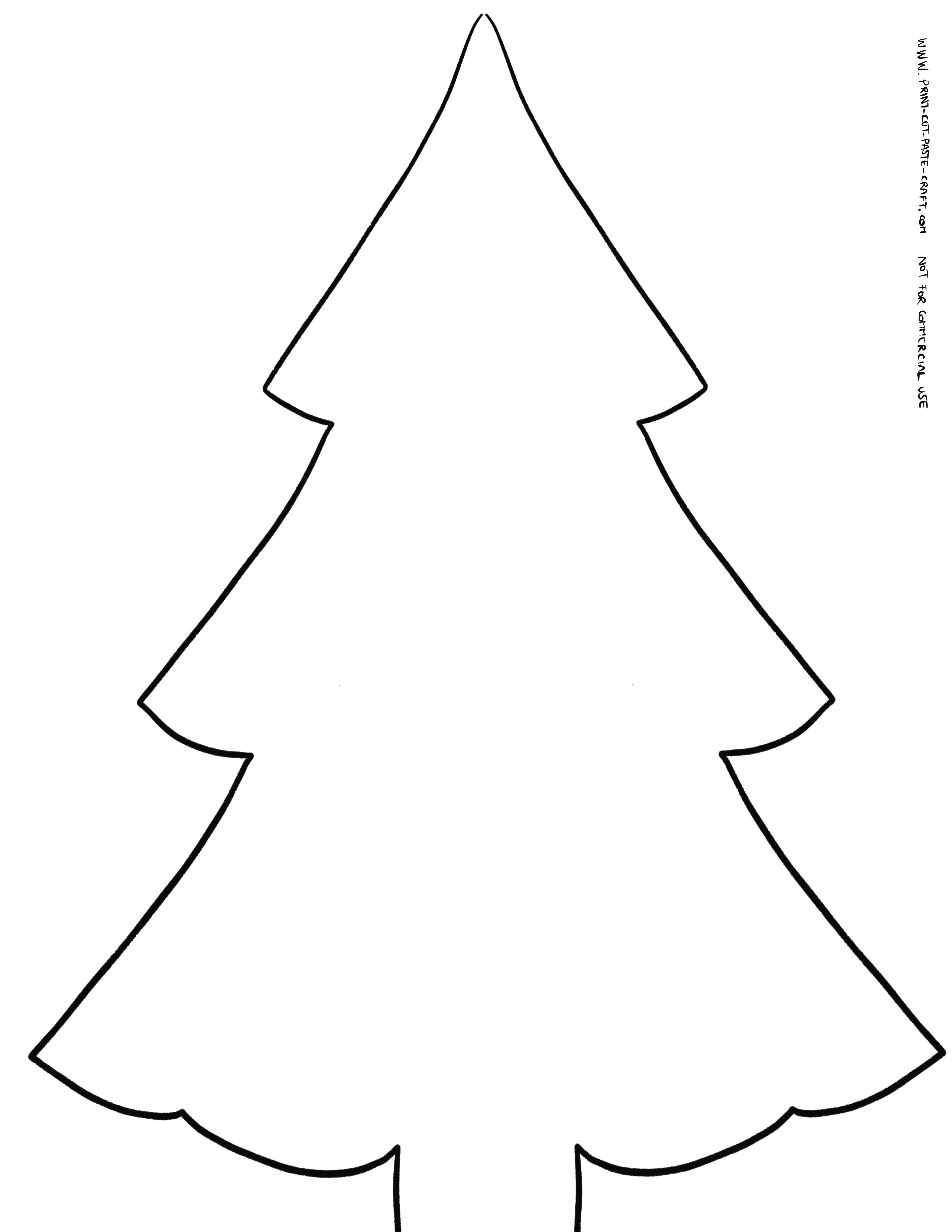 Color cut and paste your own christmas tree print cut paste craft