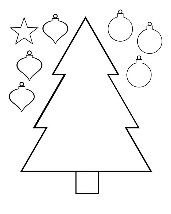 Christmas tree color and cut printable activity page christmas printable activities diy christmas ornaments easy colorful christmas tree