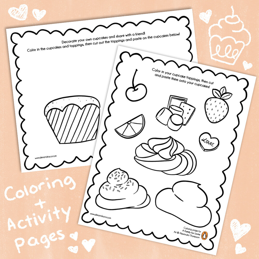 Coloring activity pages â alexandra thompson illustration