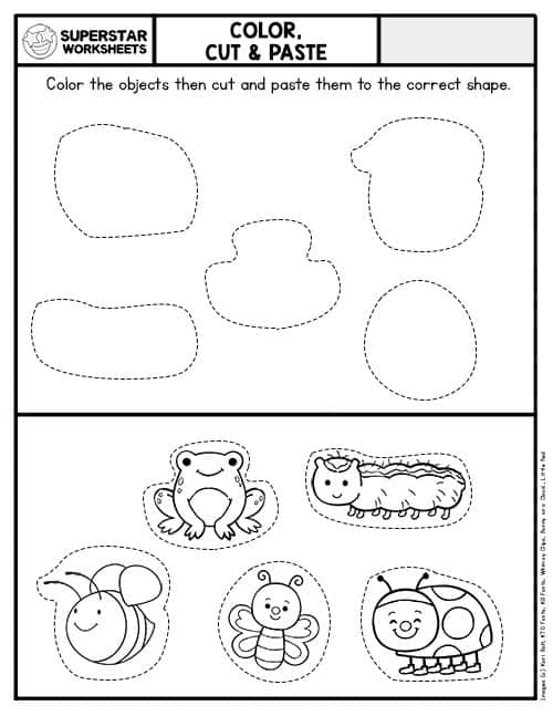 Cut and paste worksheets