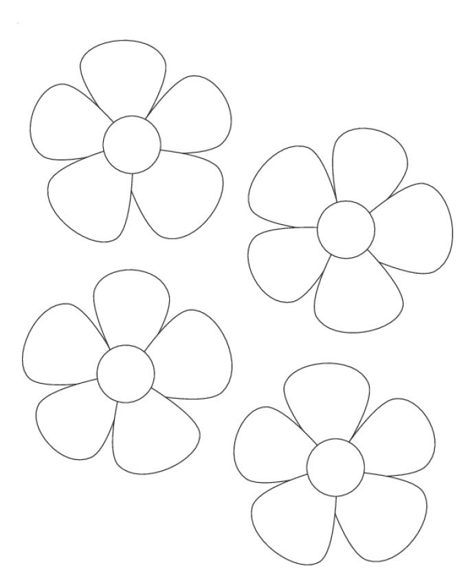 Flower templates printable flower template flower printable