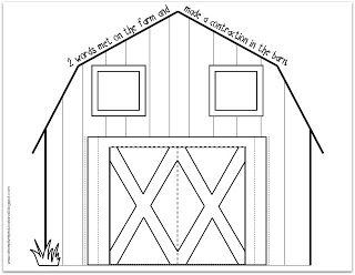 Printable barn template for preschool barn crafts free printable coloring pages templates printable free