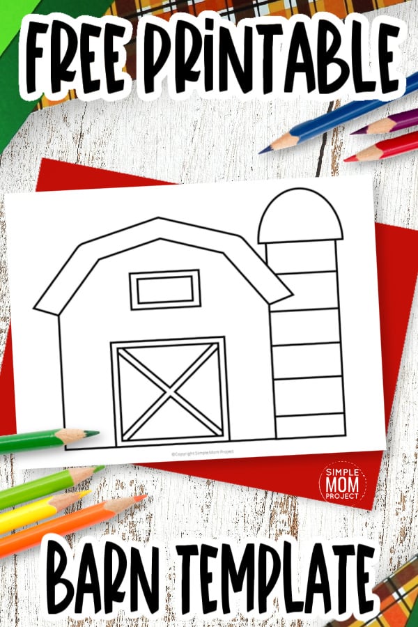 Free printable barn template â simple mom project