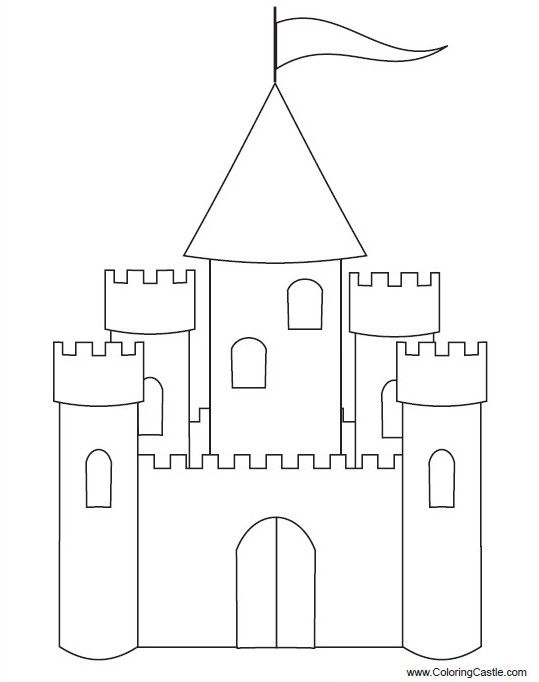 Cardboard castle template