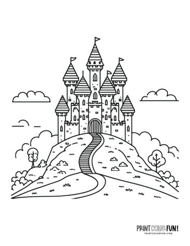 Fun castle clipart coloring pages inspiration creative projects for curious kids at
