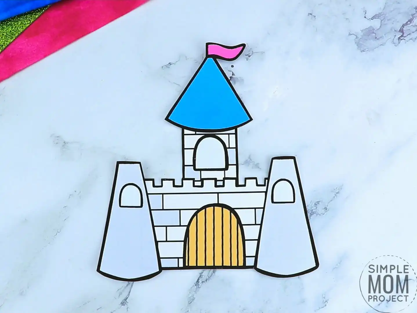 Free printable princess castle craft with castle template â simple mom project