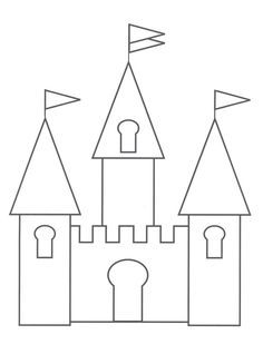 Castle drawing template basic castle cinderellas castle princess castle cinderella losing her castelo para colorir desenho de castelo castelos desenho