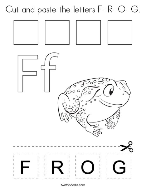 Cut and paste the letters f