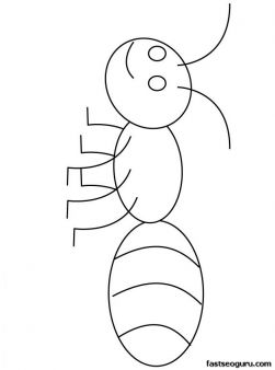 Free printable insects happy ant coloring sheet for kids free kids coloring pages coloring sheets ants
