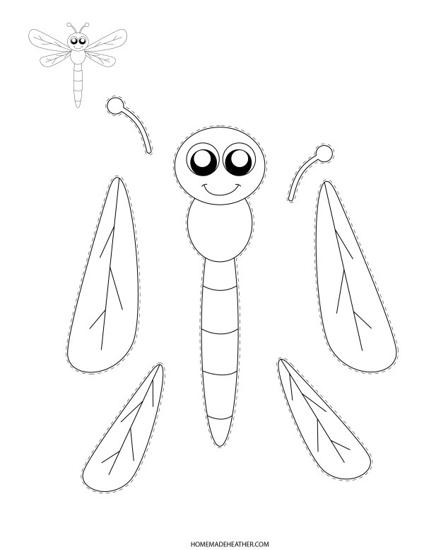 Free bug paper craft printables homemade heather