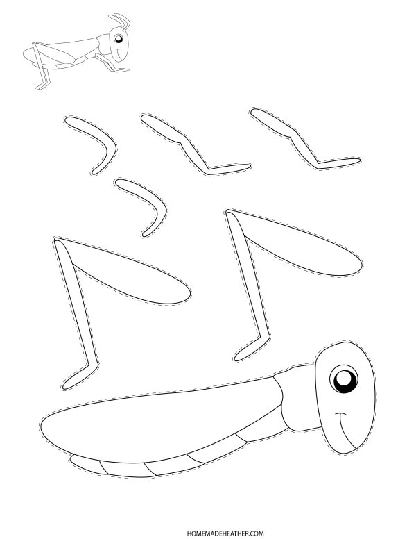 Free bug paper craft printables homemade heather