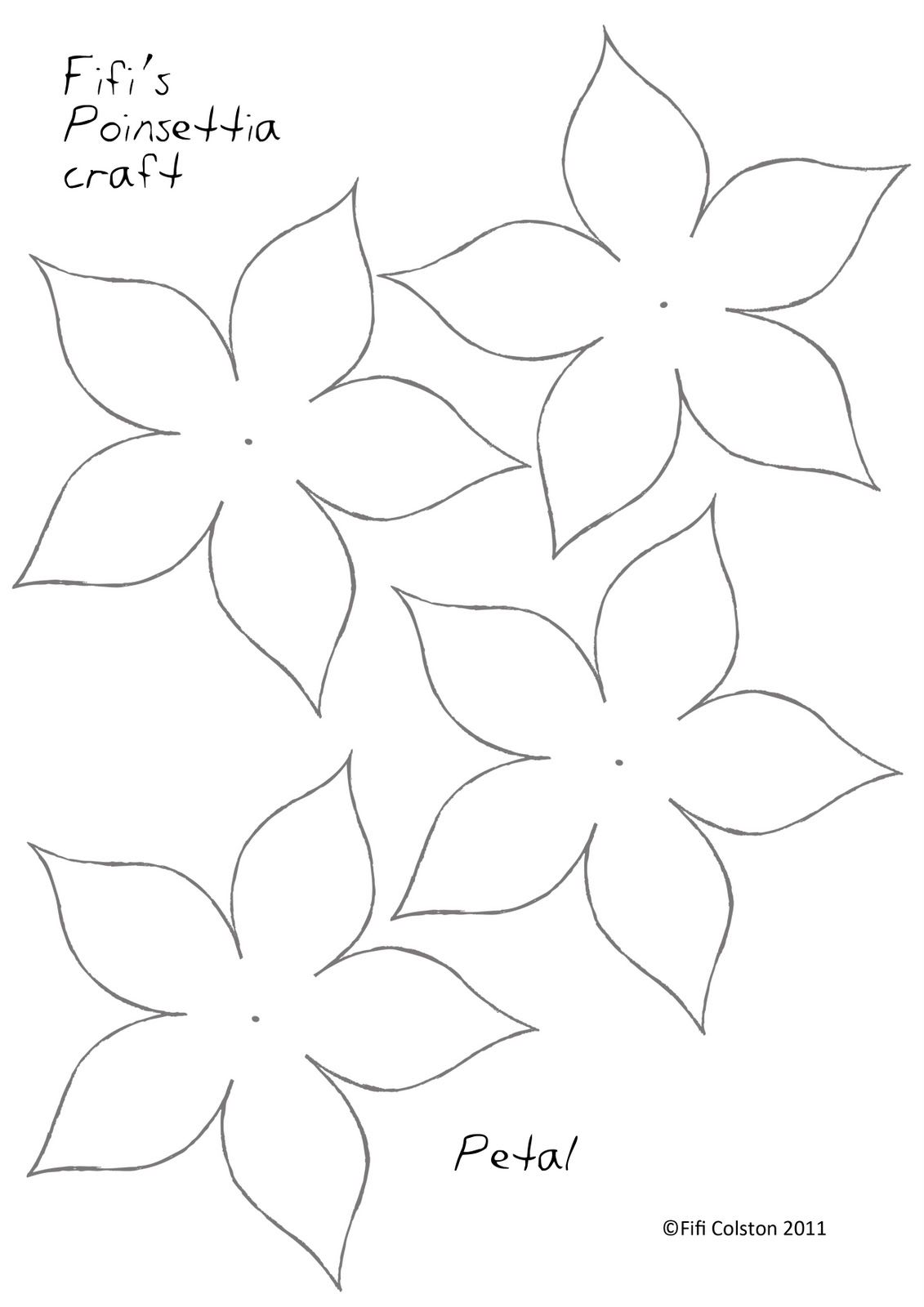 Paper poinsettias here they are