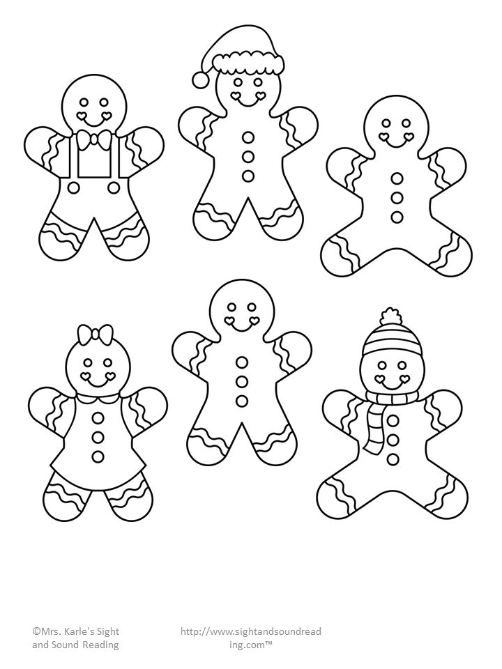 Gingerbread man cutout template mrs karles sight and sound reading christmas coloring pages gingerbread christmas decor christmas colors