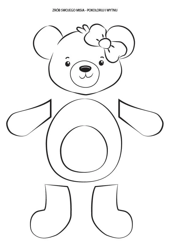 Teddy bear loring book
