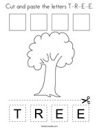 Trees coloring pages