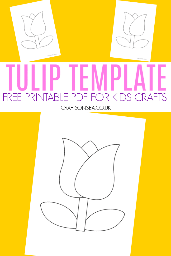 Tulip template free printable