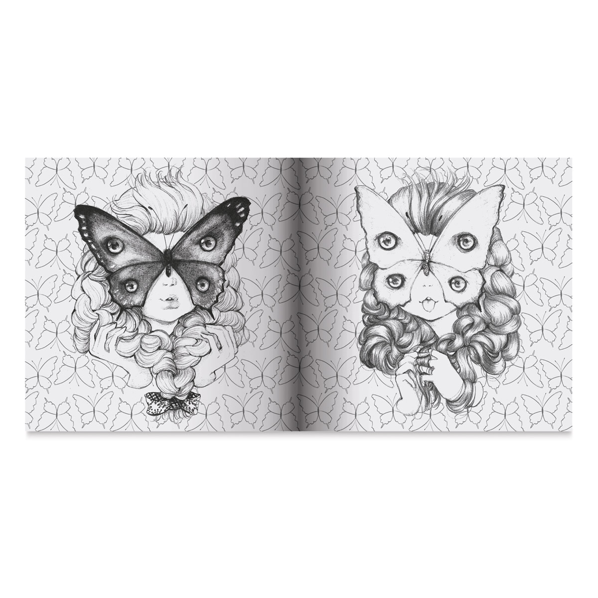 Pop manga cute and creepy coloring book blick art materials
