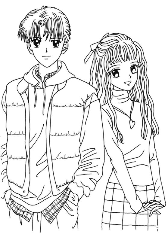 Anime coloring pages
