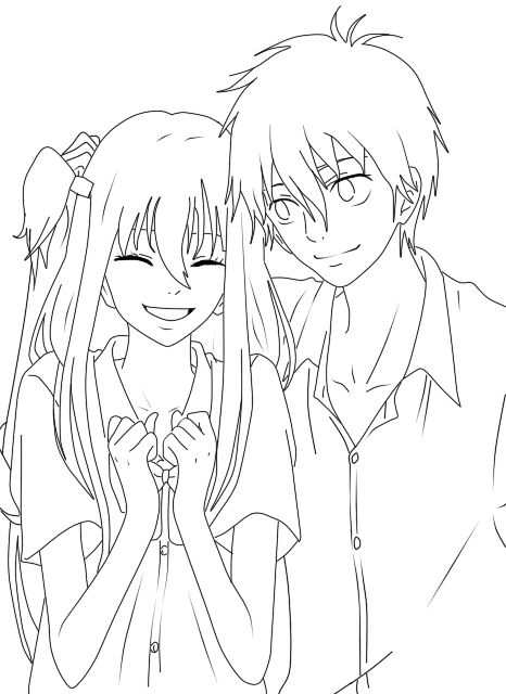 Anime coloring pages