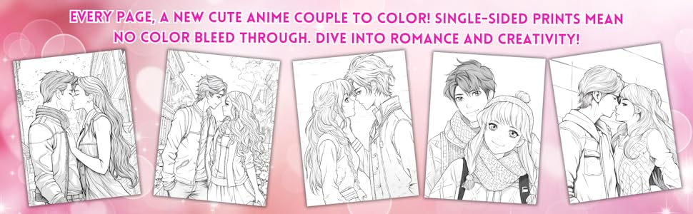 Anime couples a charming coloring book of anime couples for teens and adults anime coloring books kei ayukami books