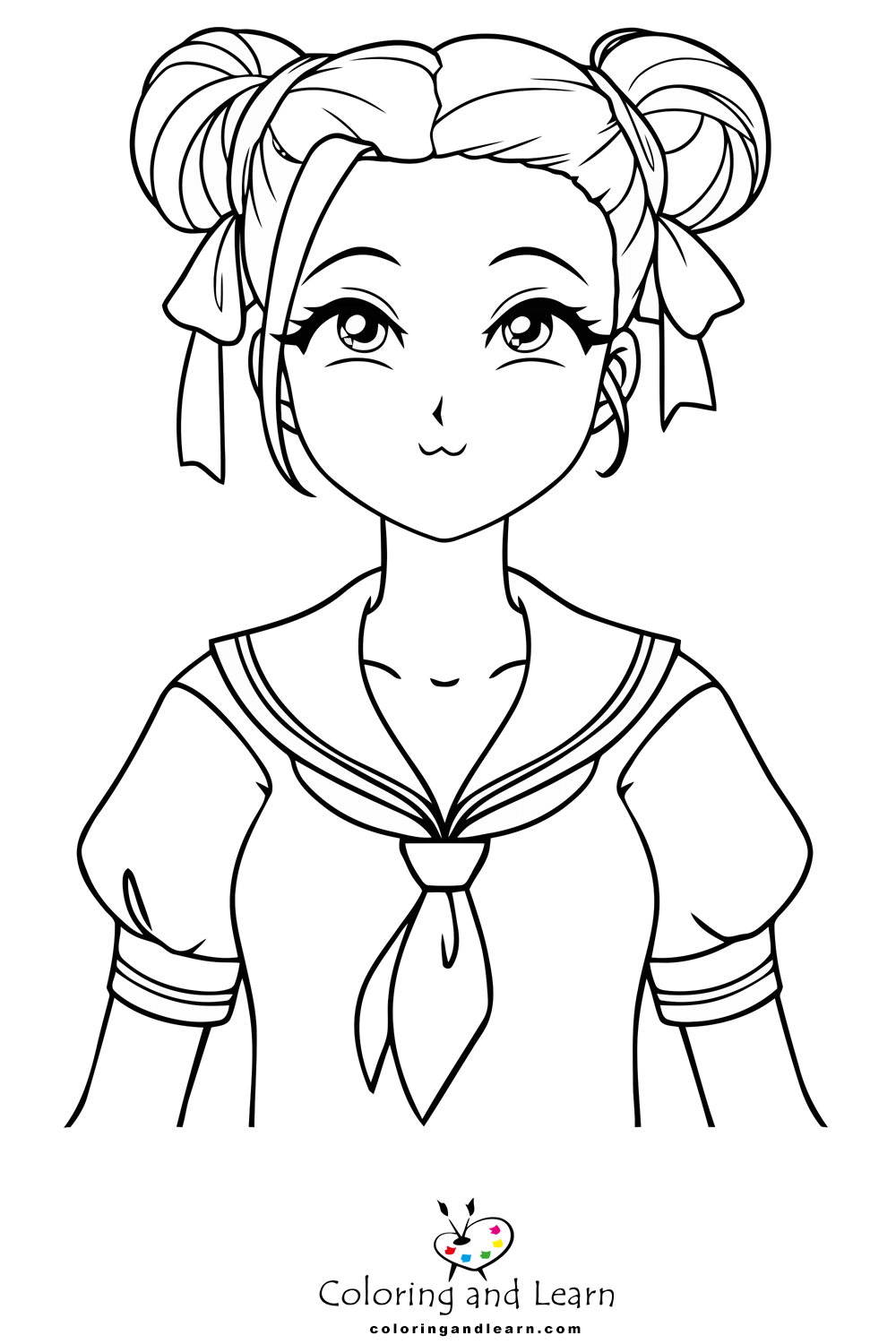 Anime girl coloring pages rcoloringpages