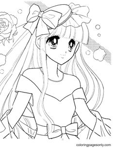 Long hair anime girl coloring pages ideas coloring pages for girls coloring pages anime girl