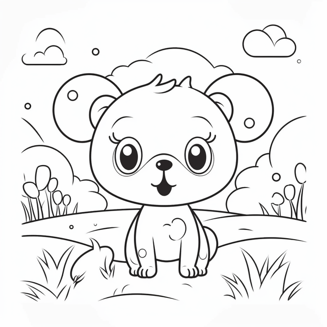 Coloring pages cute baby animal in the water coloring pages outline sketch drawing vector animal drawing baby drawing wing drawing png and vector with transparent background for free download