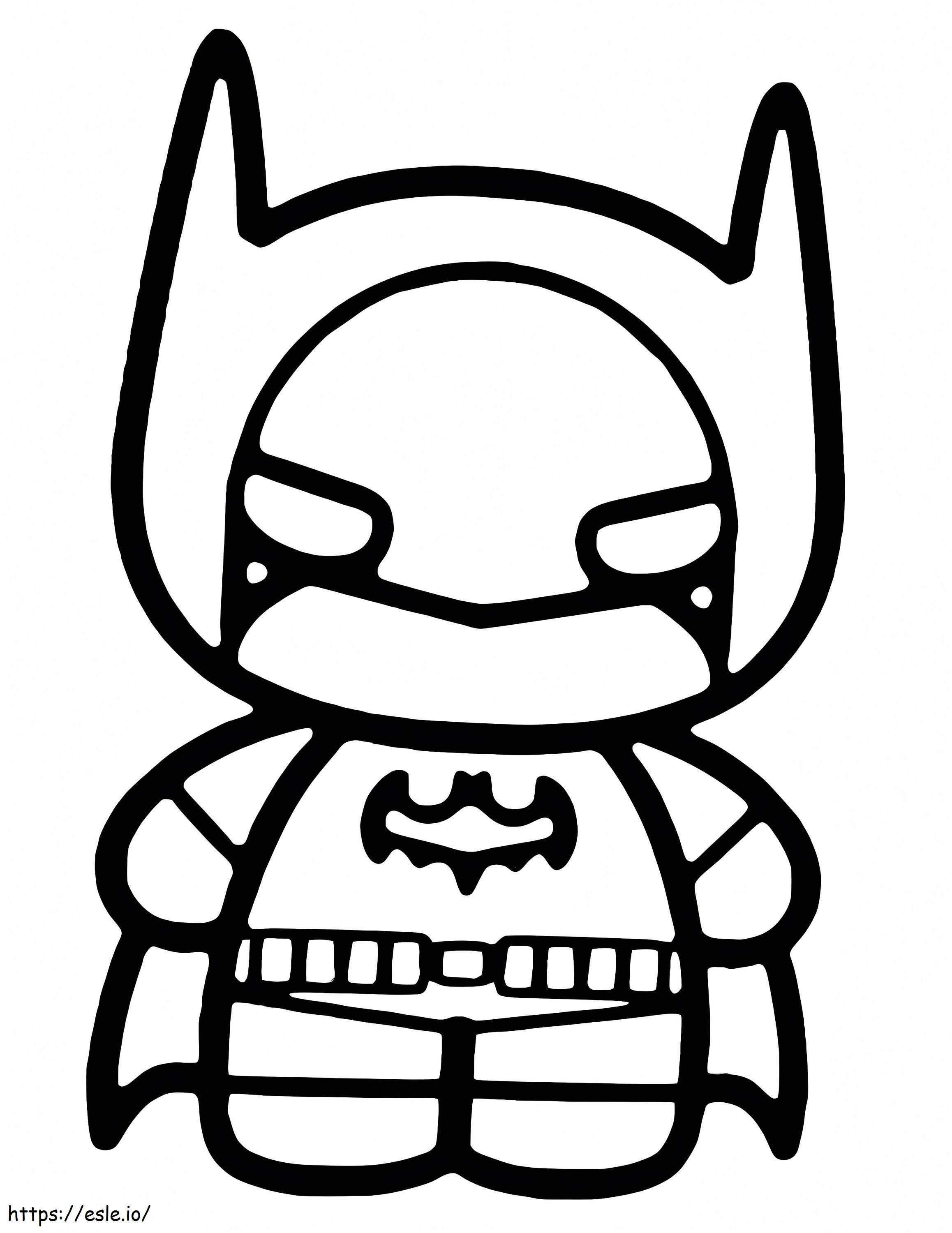 Cute batman coloring page