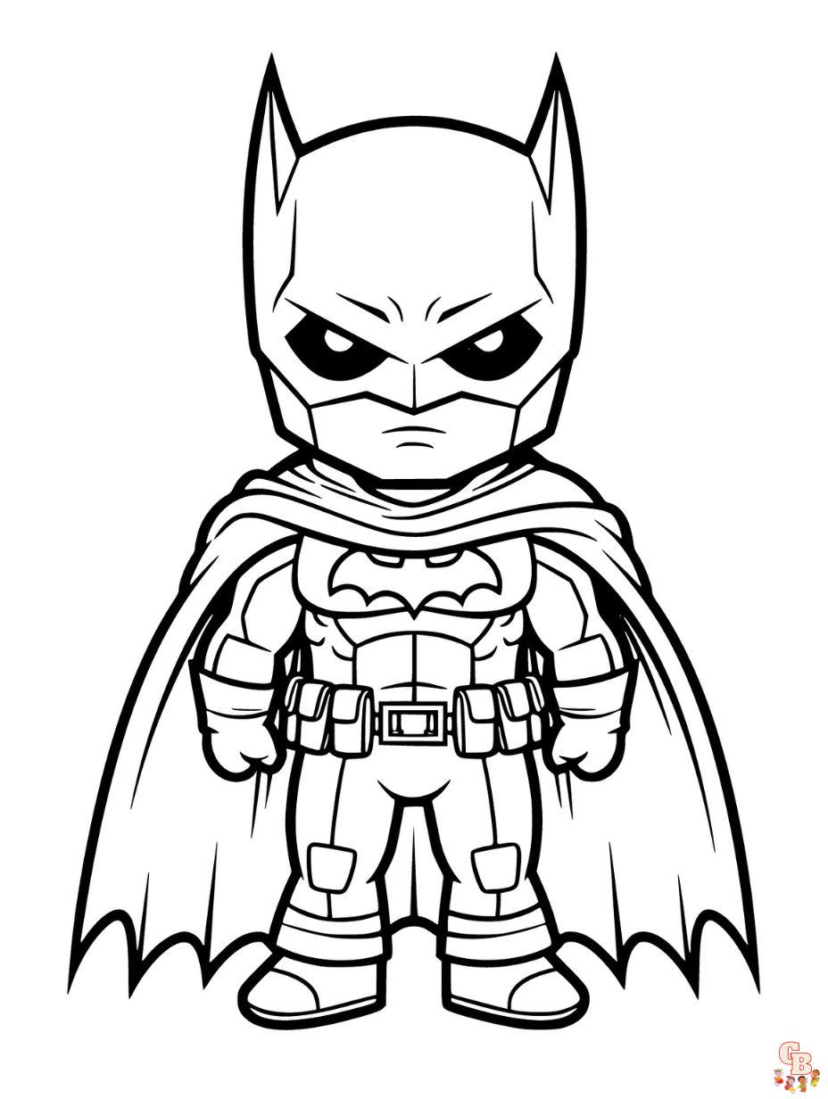 Free printable batman coloring pages for kids