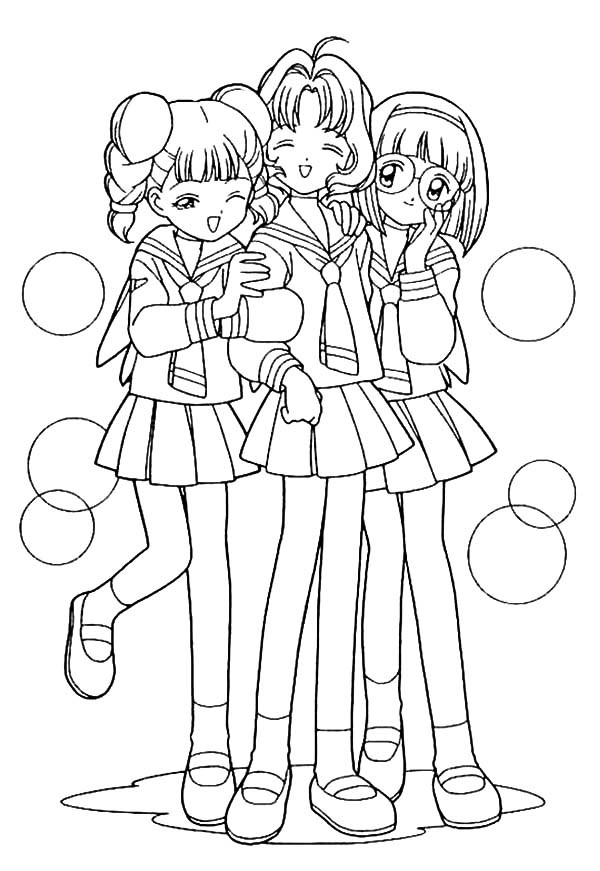 Best friends coloring pages