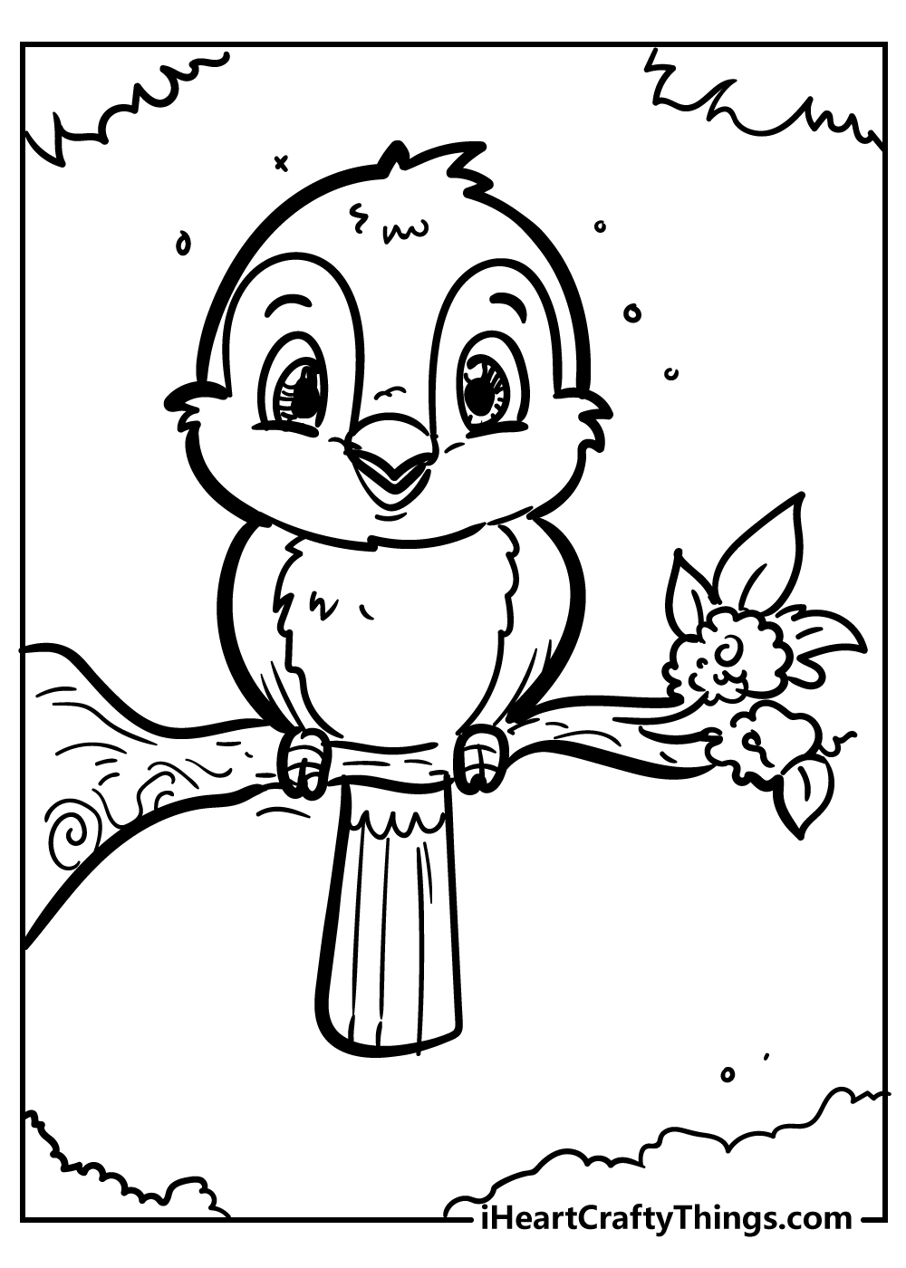 Bird coloring pages free printables