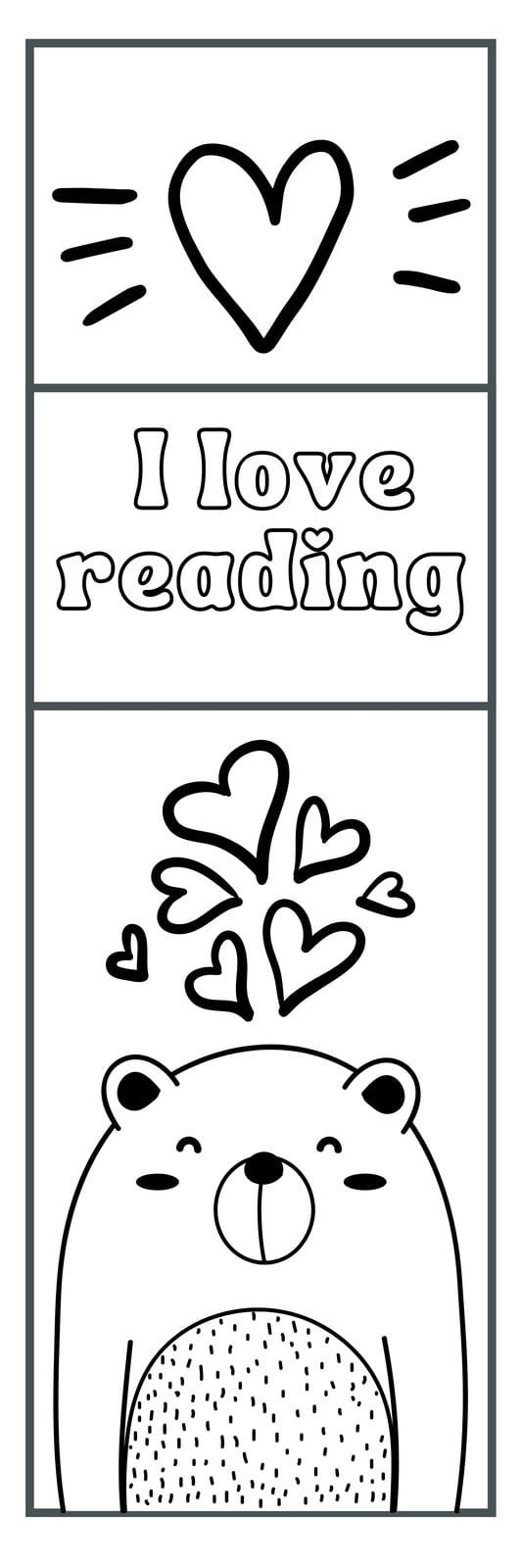 Free custom printable coloring bookmark templates