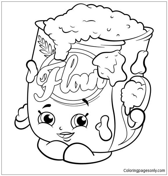 Flour shopkins coloring page shopkins colouring pages shopkins coloring pages free printable shopkin coloring pages