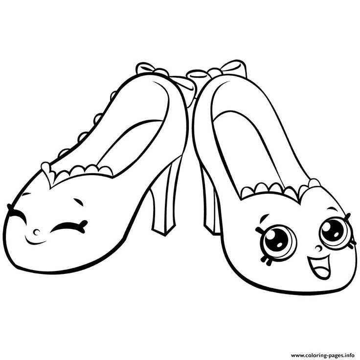 Great photo of shoe coloring page