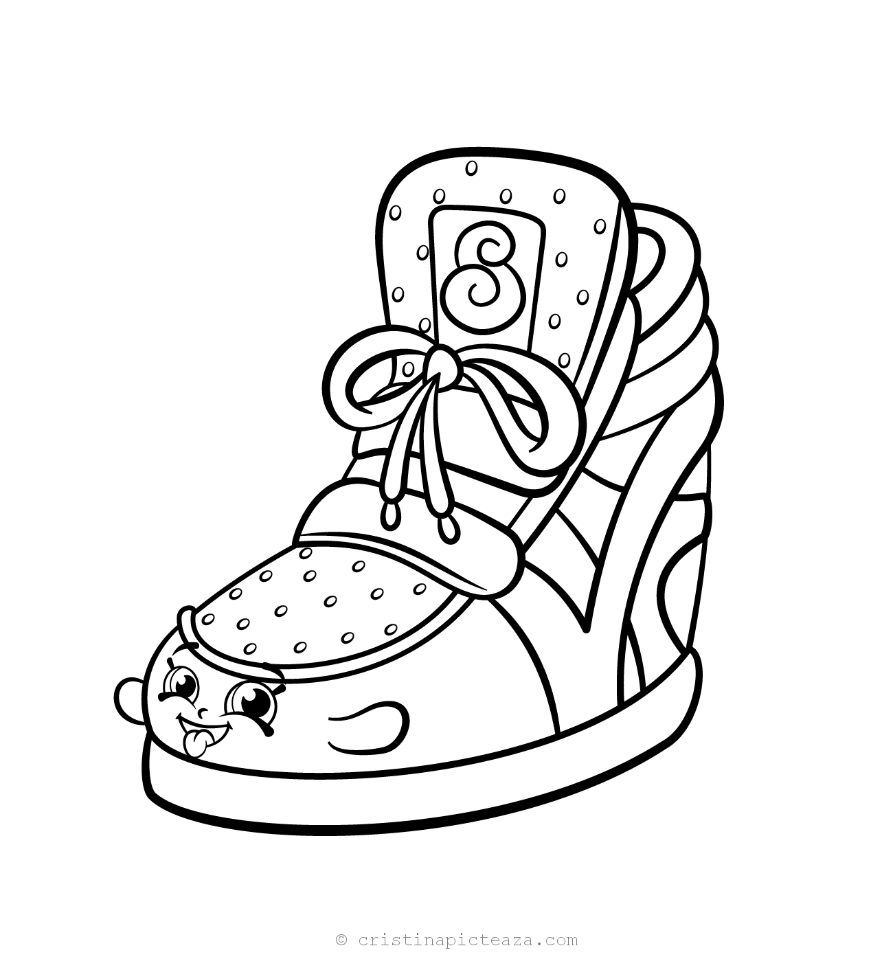 Shopkins coloring pages season shoes â cristina is painting