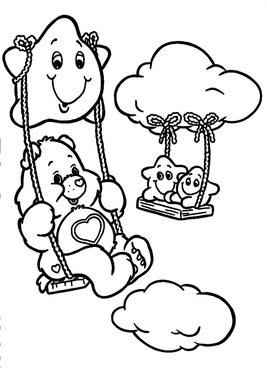 Free printable care bear coloring pages for kids