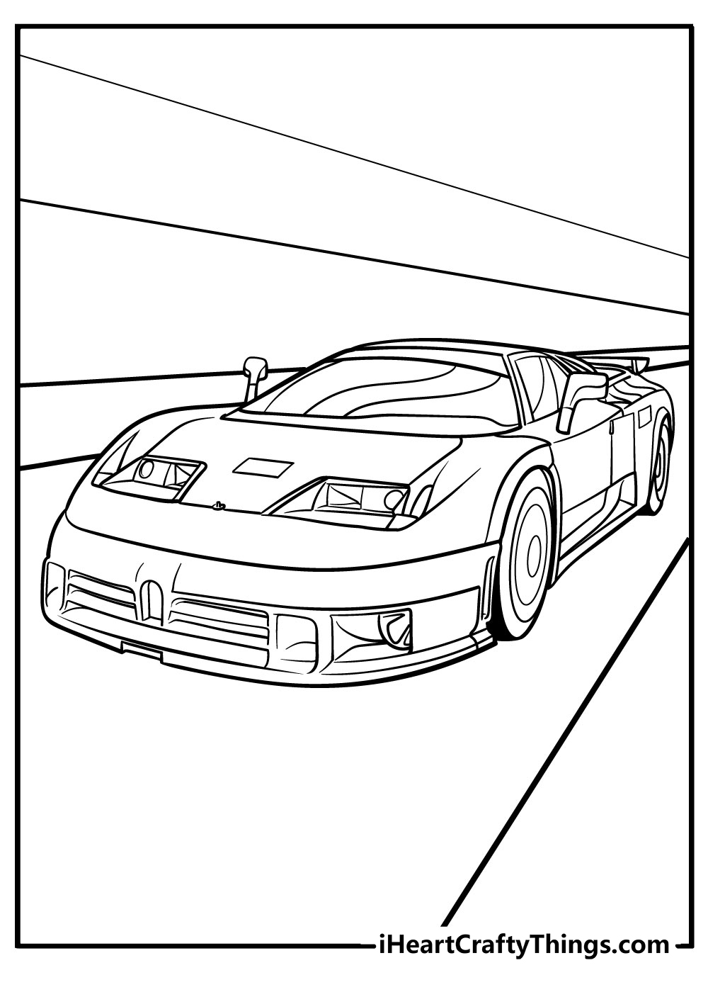 Super cars coloring pages free printables