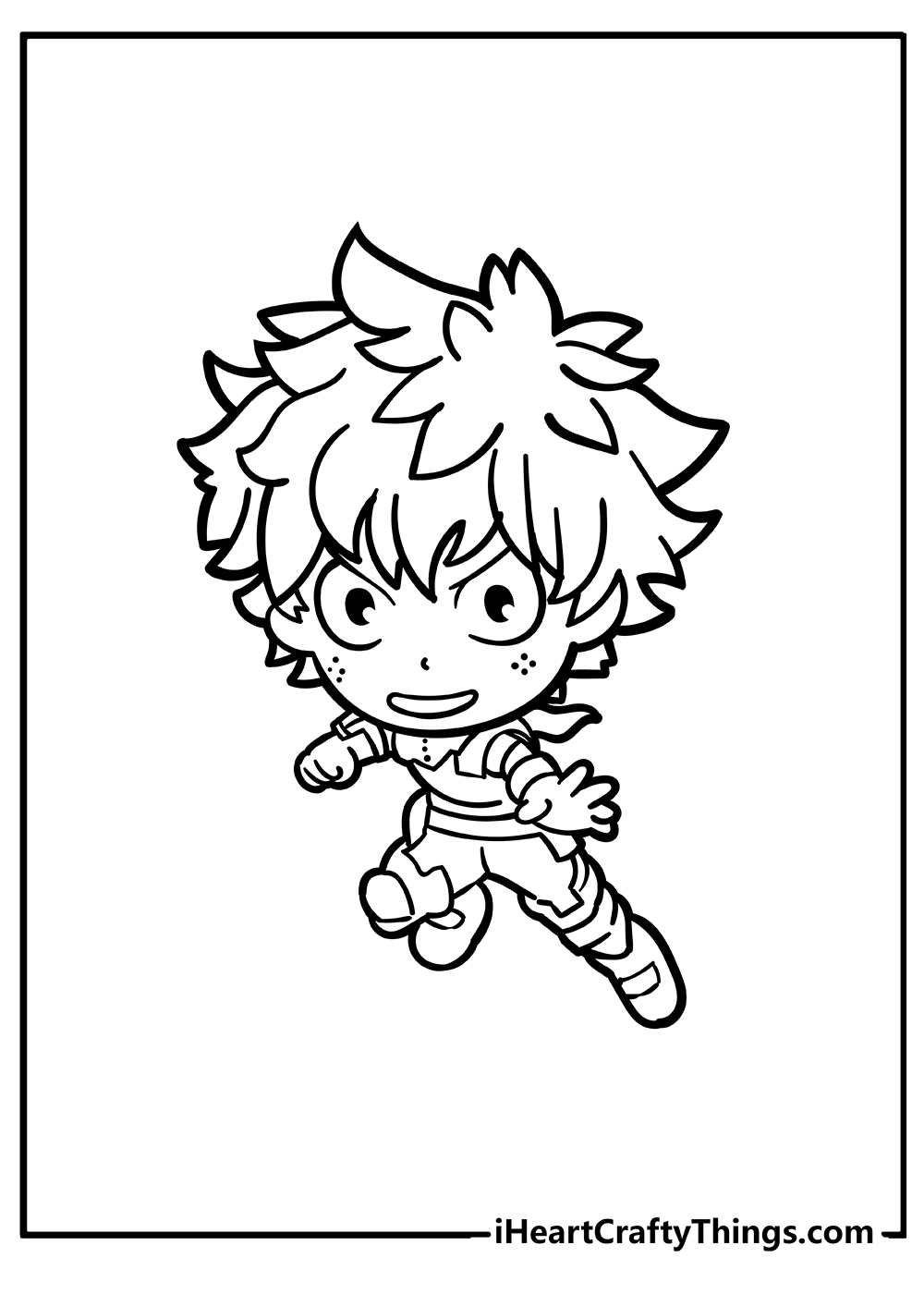 Chibi coloring pages free printables