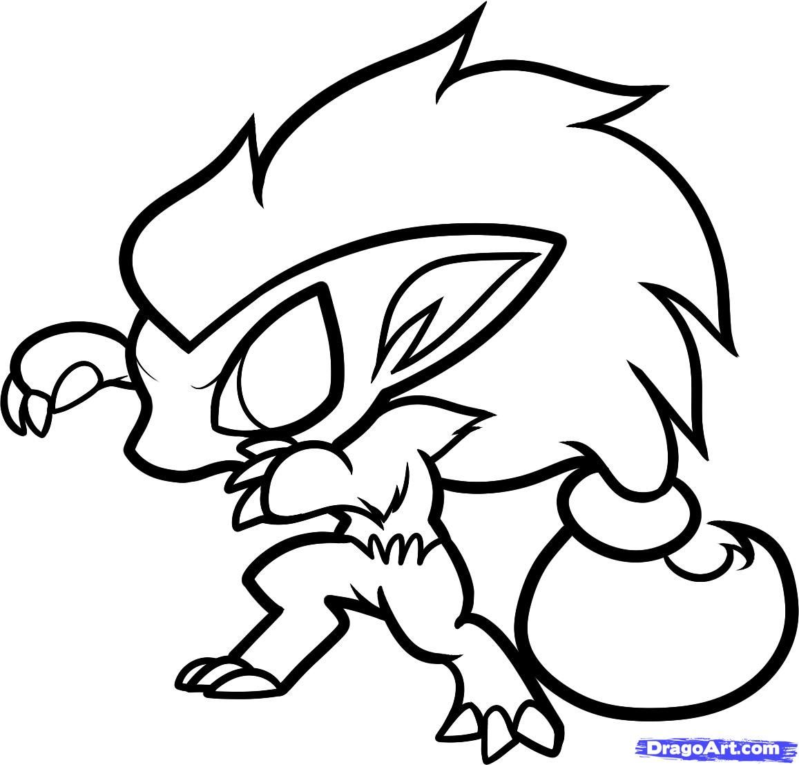 Chibi pokemon coloring pages