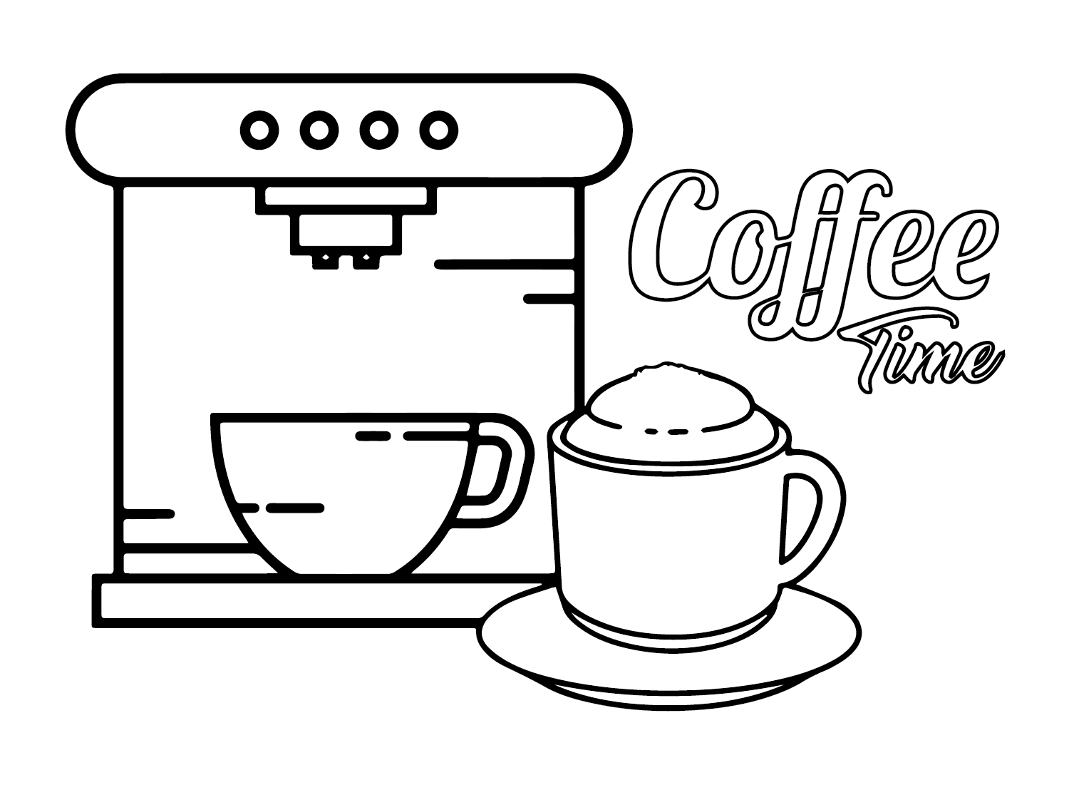 Coffee coloring pages printable for free download