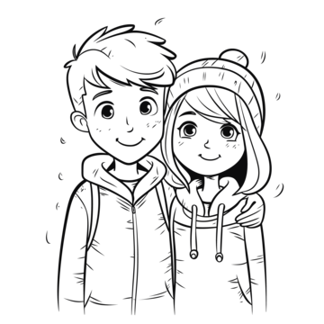 Cute couple coloring pages printable cute couple coloring pages free coloring pages for boys outline sketch drawing vector wing drawing couple drawing ring drawing png and vector with transparent background for free